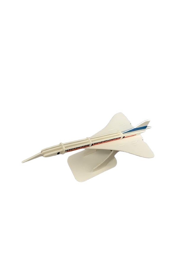 Beoals Concorde Aircraft Model, White Display Stand, Collectible Desk Decor - Image 1